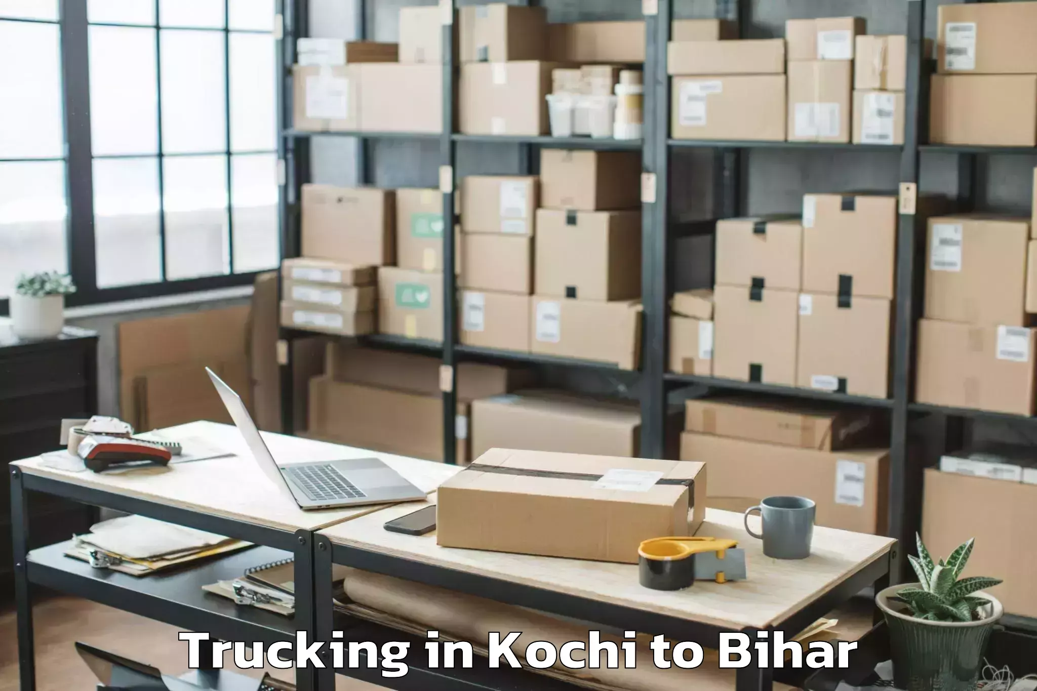 Kochi to Chainpur Trucking Booking